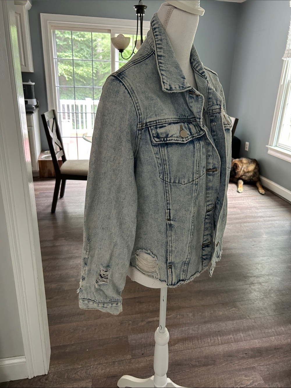 Light Wash Denim Jacket - Picture 3 of 5